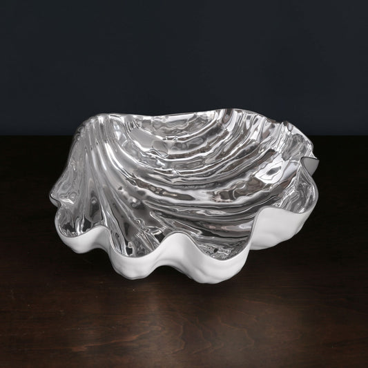 Thanni - Shell - Large Bowl - Silver & White
