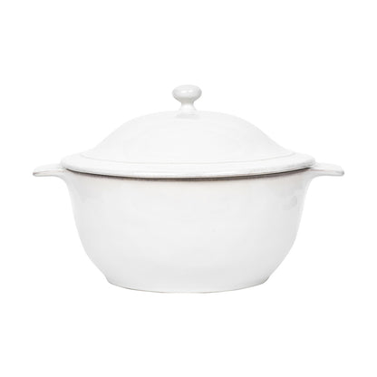 Puro - Whitewash - Lidded Casserole 12"