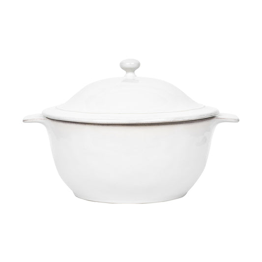 Puro - Whitewash - Lidded Casserole 12"