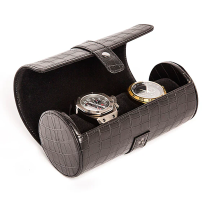 BRC Martin Watch Roll - Black Croc