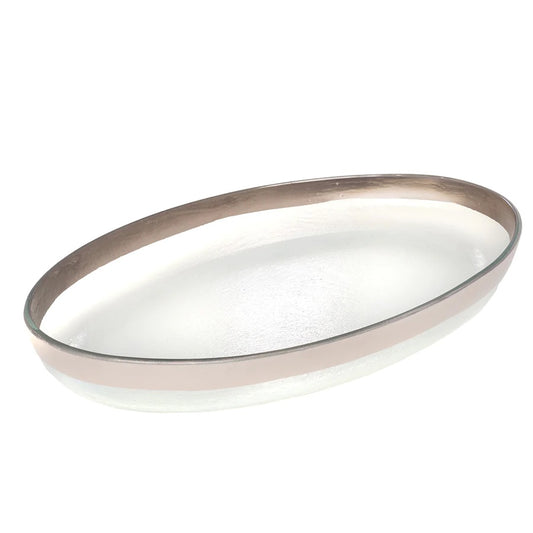 Mod Platinum - Large Oval Platter 18"