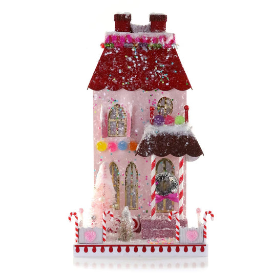 Holiday House - Candy Cane Manor 13.5"