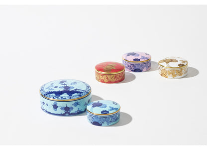 Tesori Collection - Iris - Large Round Trinket Box 5.2"