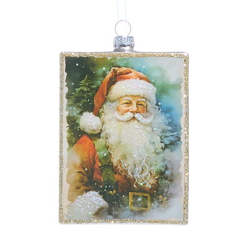 RZI Santa Wishes Rectangle Ornament 5"