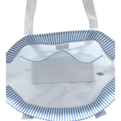Jumbo Tote - Pimlico Stripe - Chambray