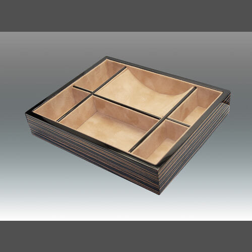 Wood Rectangle Valet Tray - Ebony Tray 10.25 x 8.25