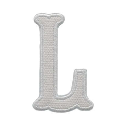 Letter Appliques - White Canvas