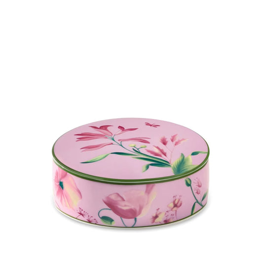 Florenza - Malva - Round Box with Cover 5"