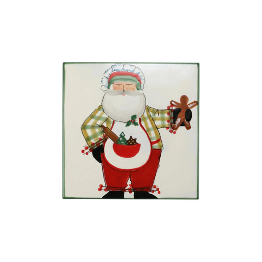 VTR Old St. Nick - Trivet - Santa in Apron 8" (Retired)