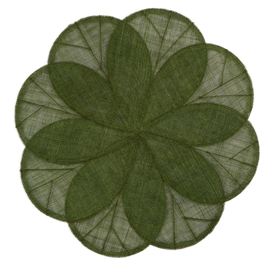 Sinamay Flower Placemat - Grass