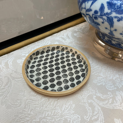 TFC Wine Coaster - Dot - Charcoal 5.25"
