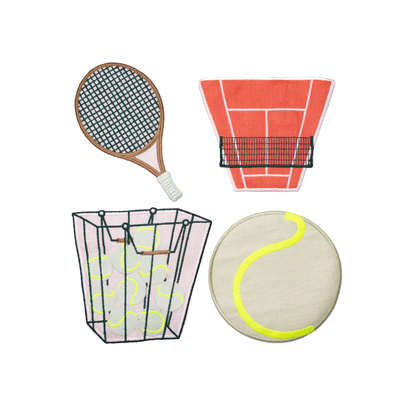 PCK Tennis Cocktail Napkins - Set of 4