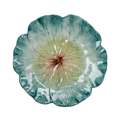 Elisabetta - Dinner Plate - Green Flower 10.5"
