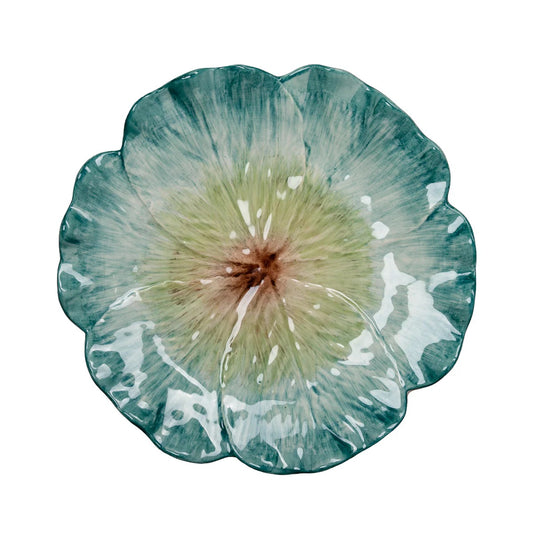 Elisabetta - Dinner Plate - Green Flower 10.5"