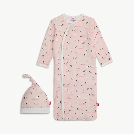 Baa Baa Baby - Newborn Gown Set - Pink