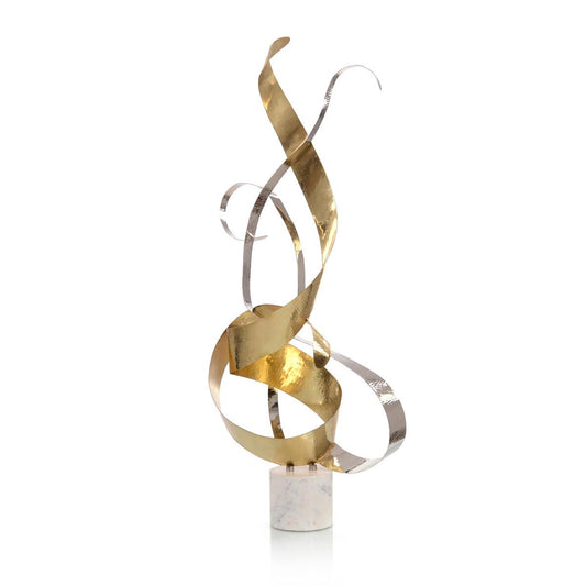 Dancing Swirls Metal Sculpture 45.5"H