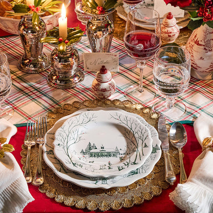 Country Estate - Winter Frolic - Evergreen - Salad Plate 9"