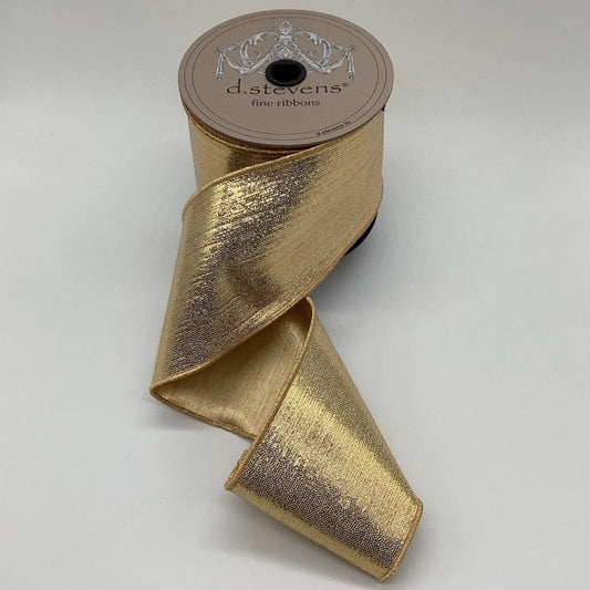 Metallic Micro Dots Ribbon - Gold 4" X 10yds