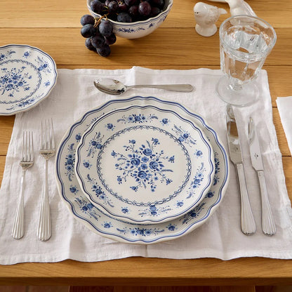 Vila - White & Blue - Salad Plate 8"