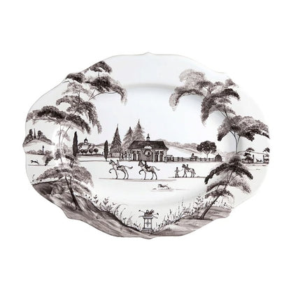 Country Estate - Flint Grey - Serving Platter 15"