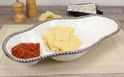 PPB Silver Salerno - Chip & Dip Serving Piece (2025W)