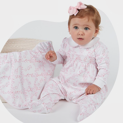 NPA Bears Trellace - Smocked Footie -