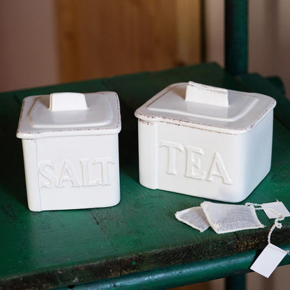 Lastra - White - Salt Cellar 4.25"