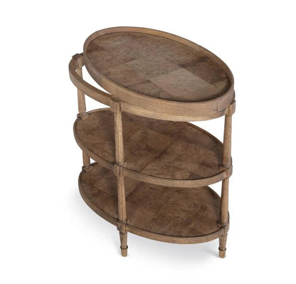 CTF Andrews Weathered Chairside Table W 23xD 14.75xH 26.75