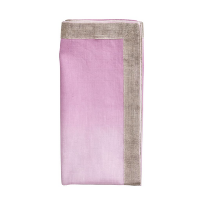 KSB Dip Dye Linen Napkin - Lilac 21"