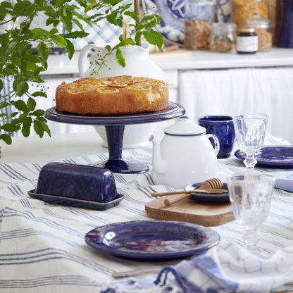 Abbey - Cobalt - Lidded Butter Dish 8" (Retired)