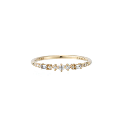 JKD R - Prelude Baguette Diamond Ring; 14kt YG; 7