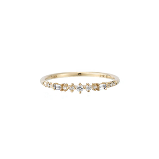JKD R - Prelude Baguette Diamond Ring; 14kt YG; 7
