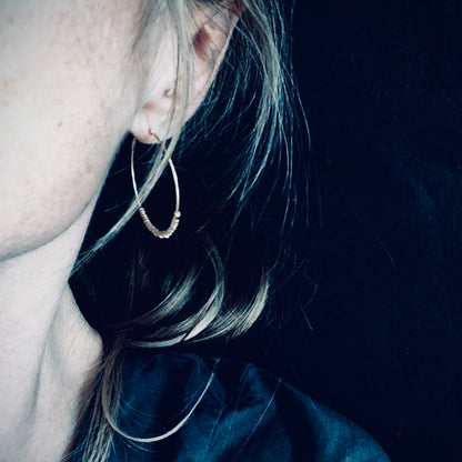 MRJ E - No. 246 Gold Bead Hoops
