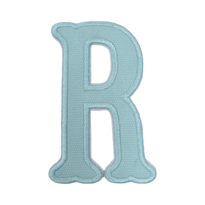 Letter Appliques - Lake Blue Canvas