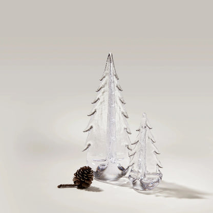 Simon Pearce Glass Evergreen Tree - Crackle Collection -