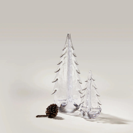 Simon Pearce Glass Evergreen Tree - Crackle Collection -