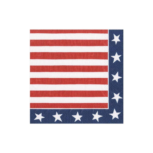 Red, White and Blue Cocktail Napkins