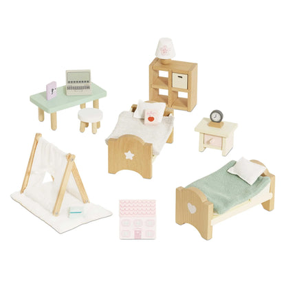 LTV Wooden Doll House Furniture - Kids' Bedroom