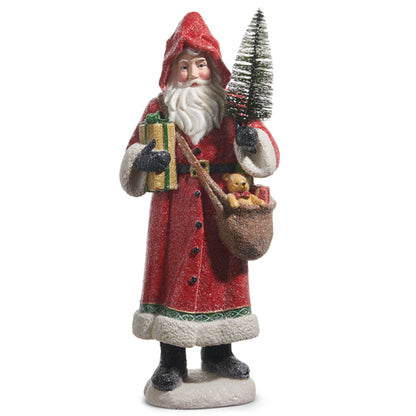RZI Red Santa with Bag & Tree 15.5"