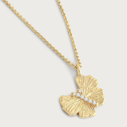 Butterfly - Gold Necklace 16"
