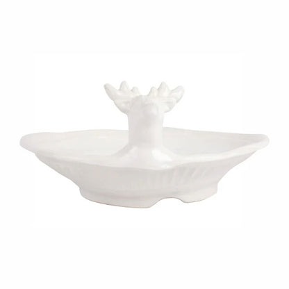 VTR Pietra Natale - Figural Deer Shallow Bowl 14.5"