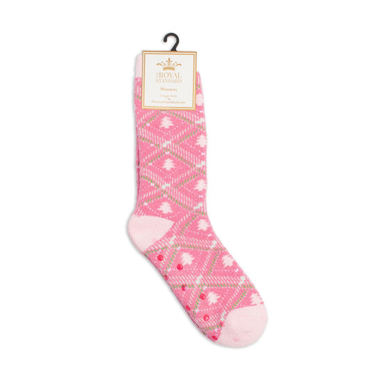 Women's Layton Tree Plaid Snuggle Socks