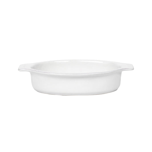 Puro - Whitewash - Medium Oval Baker 12"