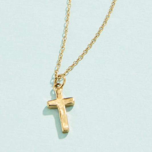 SPT N Cross Necklace - Gold 17"