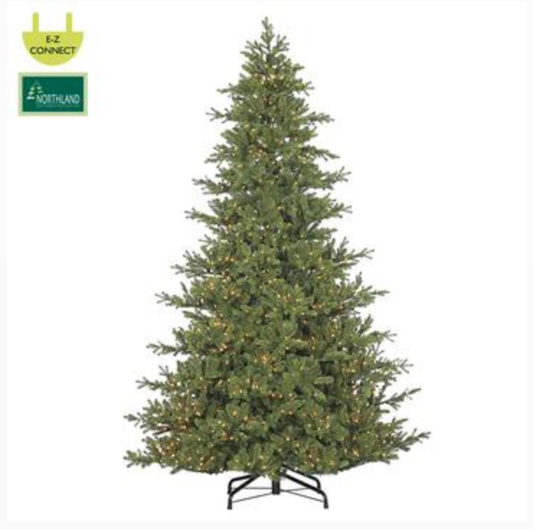 ASF Mountain Fir Tree with 1350 Clear Lights 9'