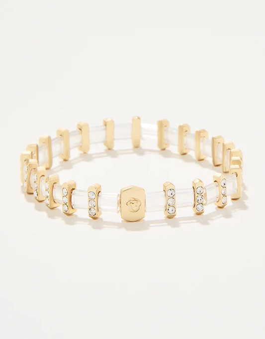Sparkle Tila Stretch Bracelet - Crystal