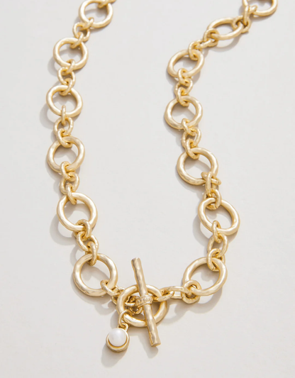 DeVaul Gold Chain Toggle Necklace