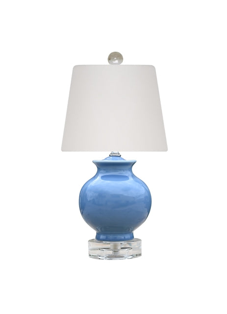 Dragon Blue Mini Vase Lamp 16"