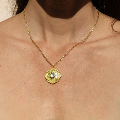 Eira Necklace 18" - Aqua