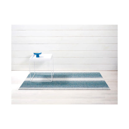 Fade Stripe Shag Mat - Utility 24x36 - Lagoon